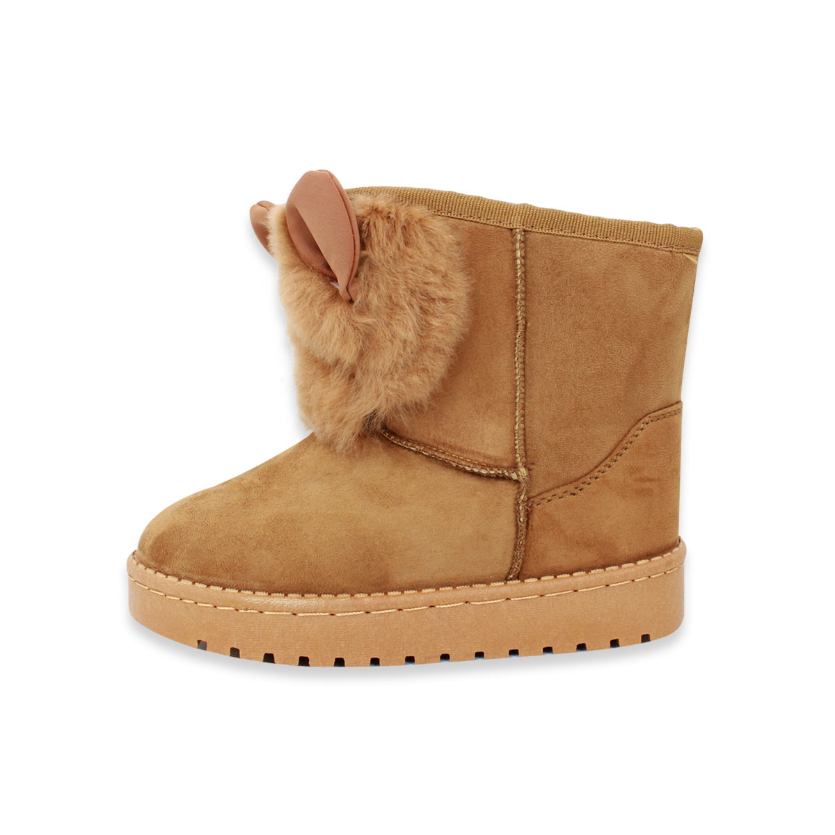 KIDS GIRLS INFANTS WARM SNUGG WINTER FUR LINED SNOW WINTER ANKLE BOOTS