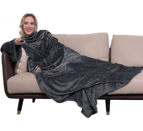 Wearable Blanket with Sleeves