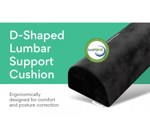 Supportiback Lumbar Support Cushion - Physiotherapist Designed with Optimum Density