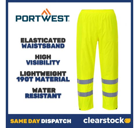 Portwest H441 High Visibility Rain Trousers