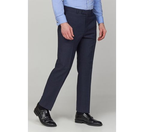 Regular Fit Formal Trousers with Stretch