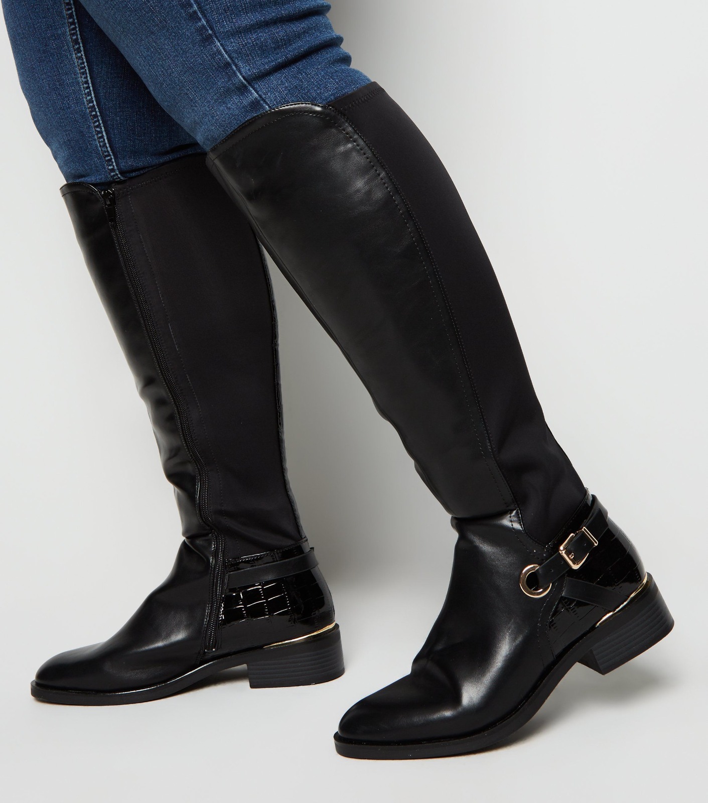 Wide calf knee high boots ebay